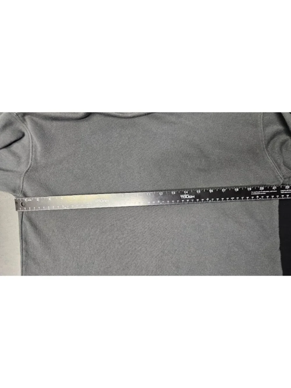 WILD FABLE XS GRAY GREEN HOODED BOXY CUT OFF RAW EDGE CROPPED FLEECE HOODIE - Picture 5 of 12